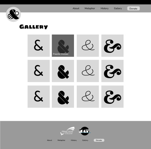 Wireframe designed by Dulce Cortez