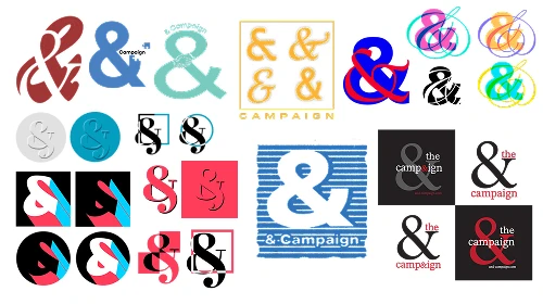 logos designed by the And Campaign team