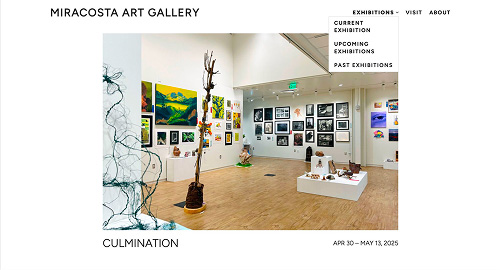 MCC Art Gallery Home Page After